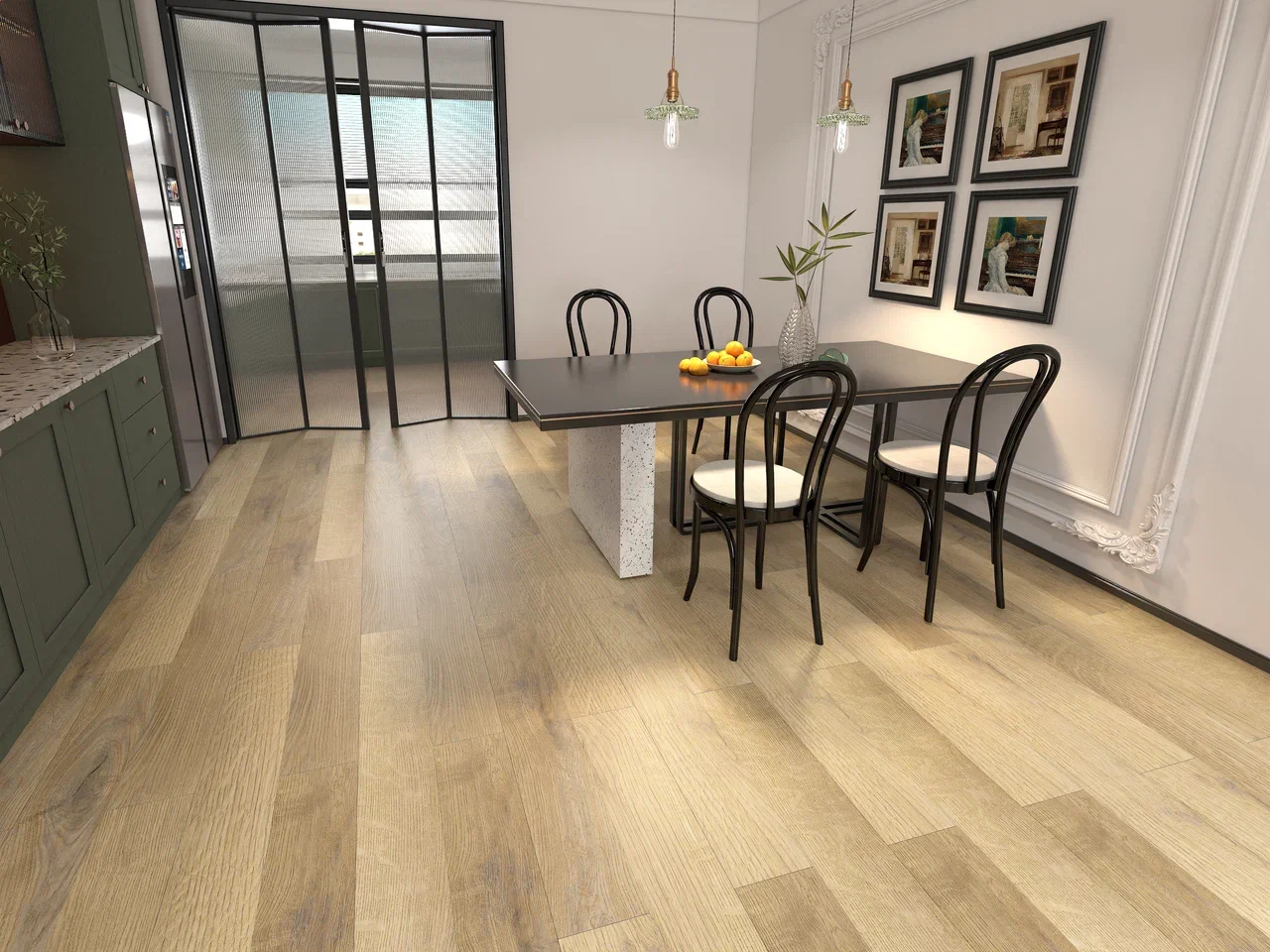 SPC ламинат Icon Floor Black Дуб Лорен BW-32