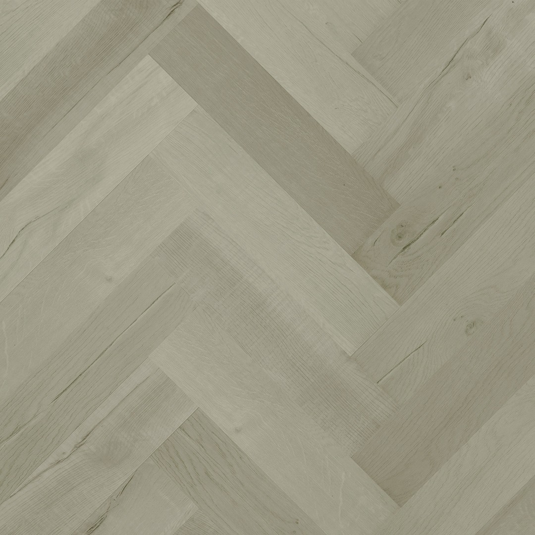 Кварцевый ламинат Fargo Herringbone Дуб Лондонский Туман