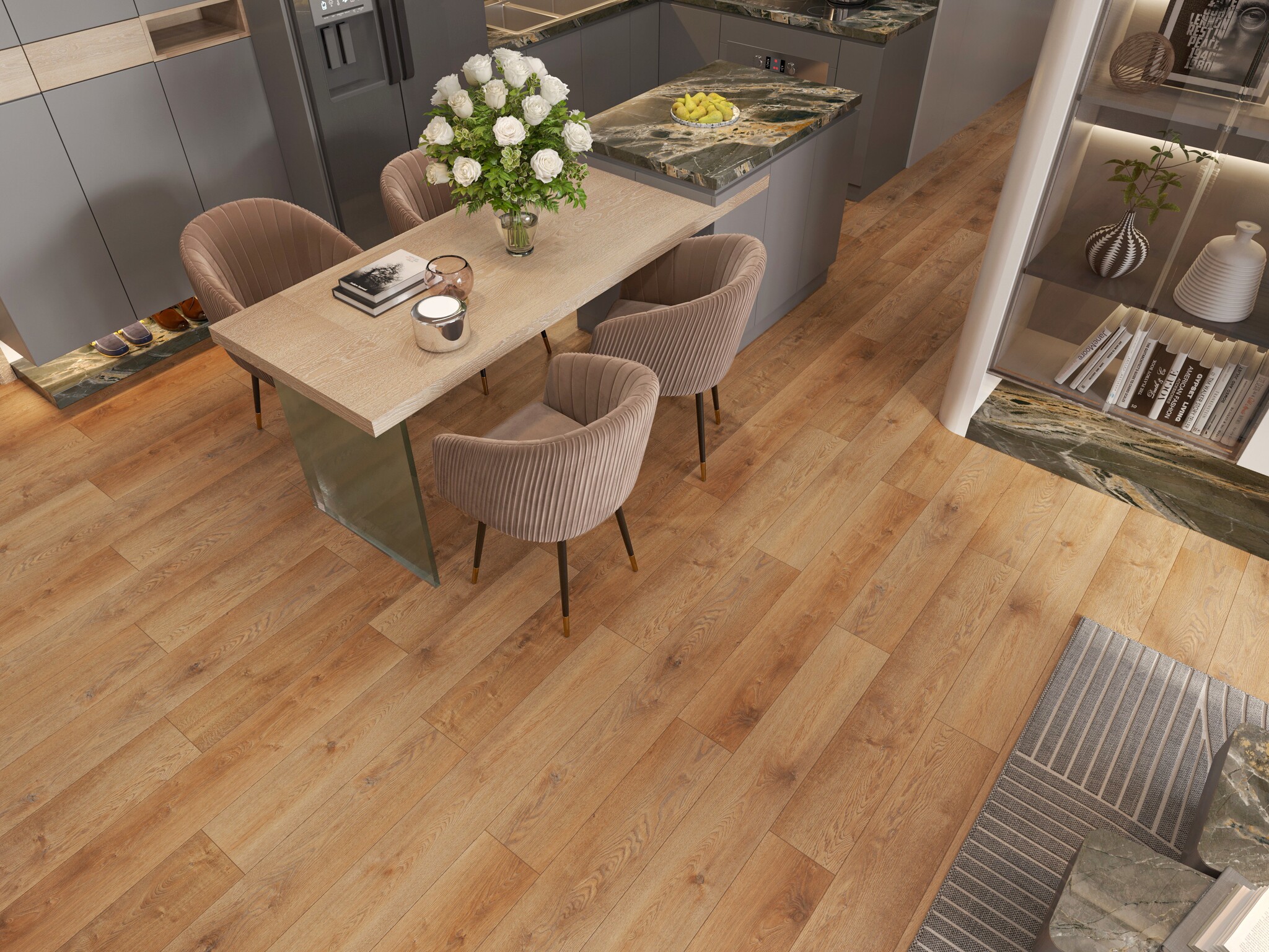 SPC ламинат Evofloor Home - Oak Brown (Дуб Коричневый)