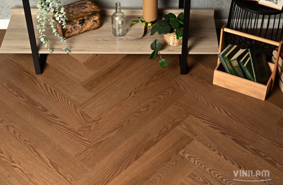 Ламинат Vinilam Parquet Herringbone Glue Винсент
