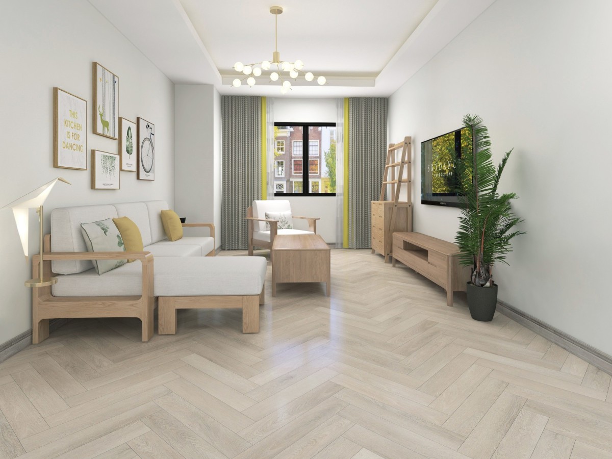 SPC ламинат Hoi Flooring Pekin Ламинат Фарфор ёлочка