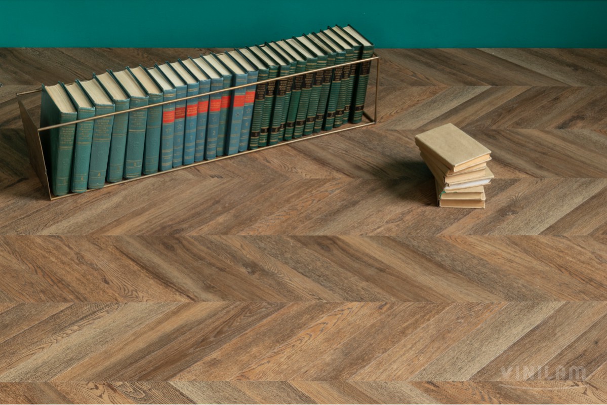 Ламинат Vinilam Parquet Chevron Glue Нормандия