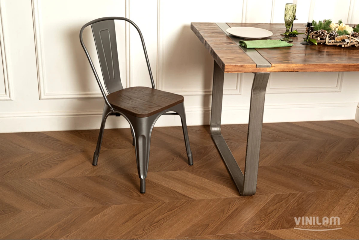 Ламинат Vinilam Parquet Chevron Glue Плезир