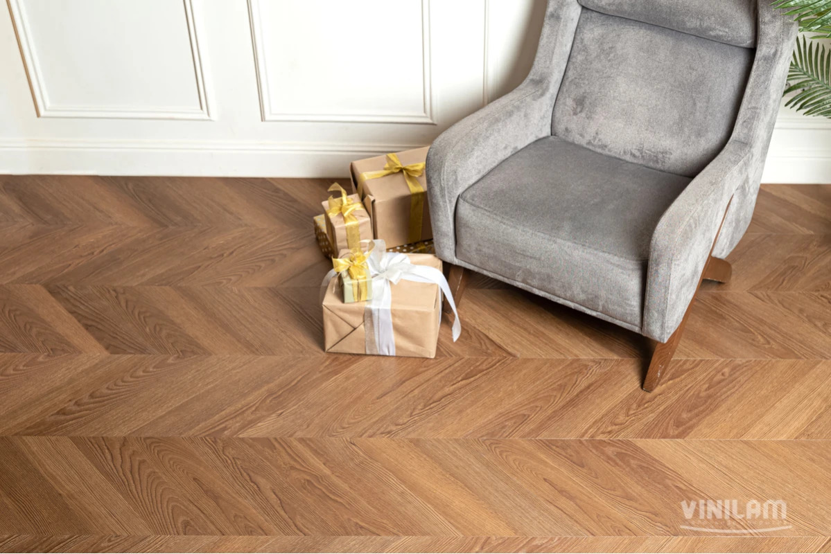 Ламинат Vinilam Parquet Chevron Glue Плезир