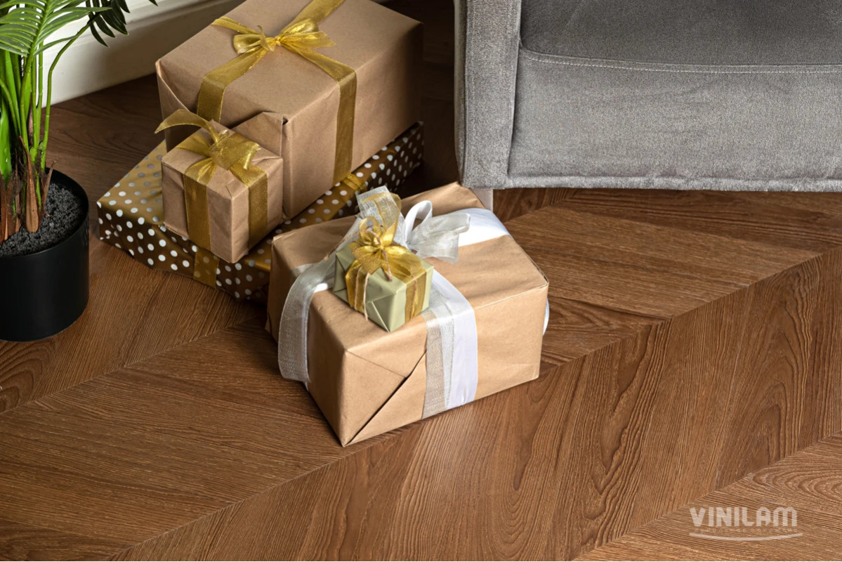 Ламинат Vinilam Parquet Chevron Glue Плезир