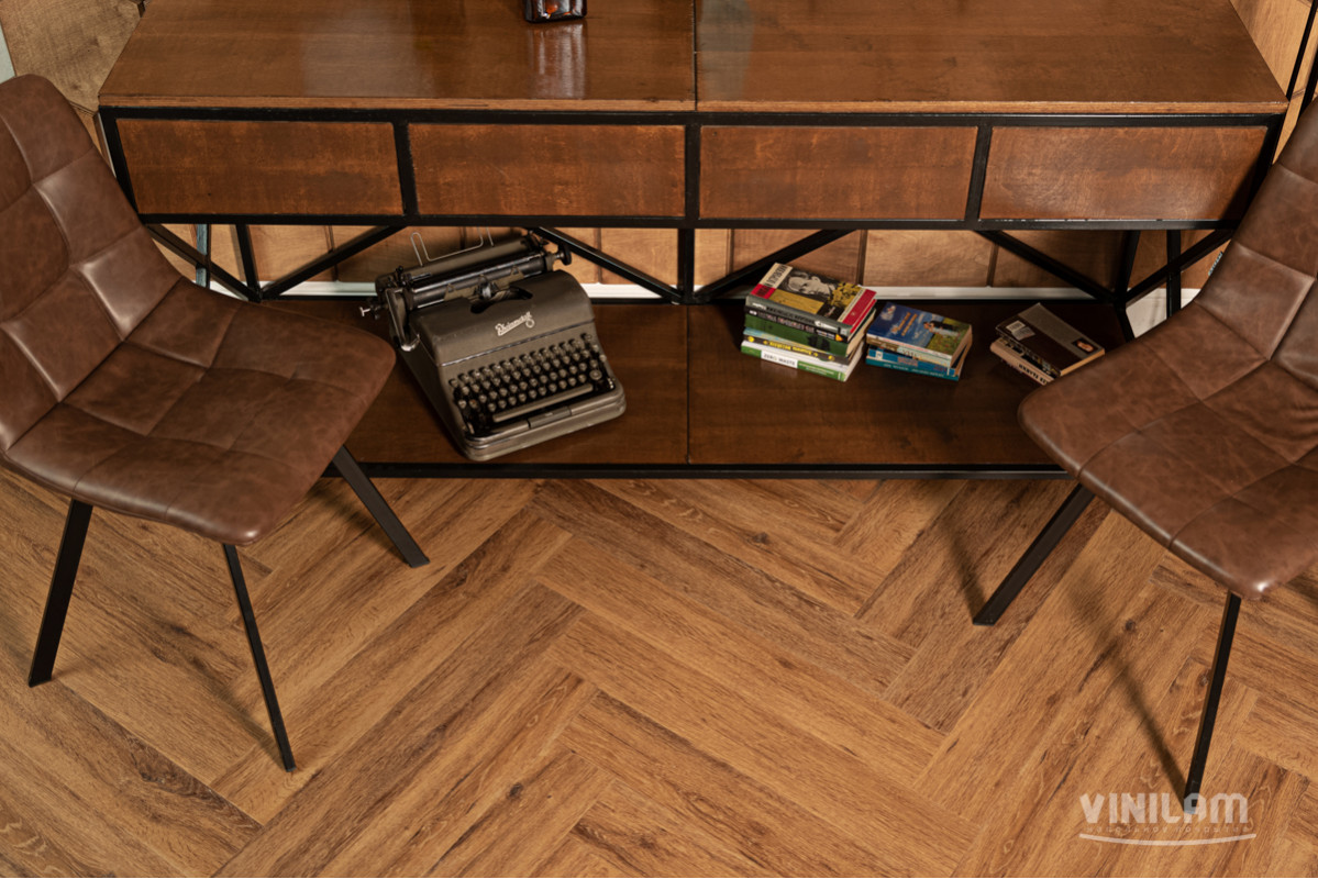 Ламинат Vinilam Parquet Herringbone Де Вилль