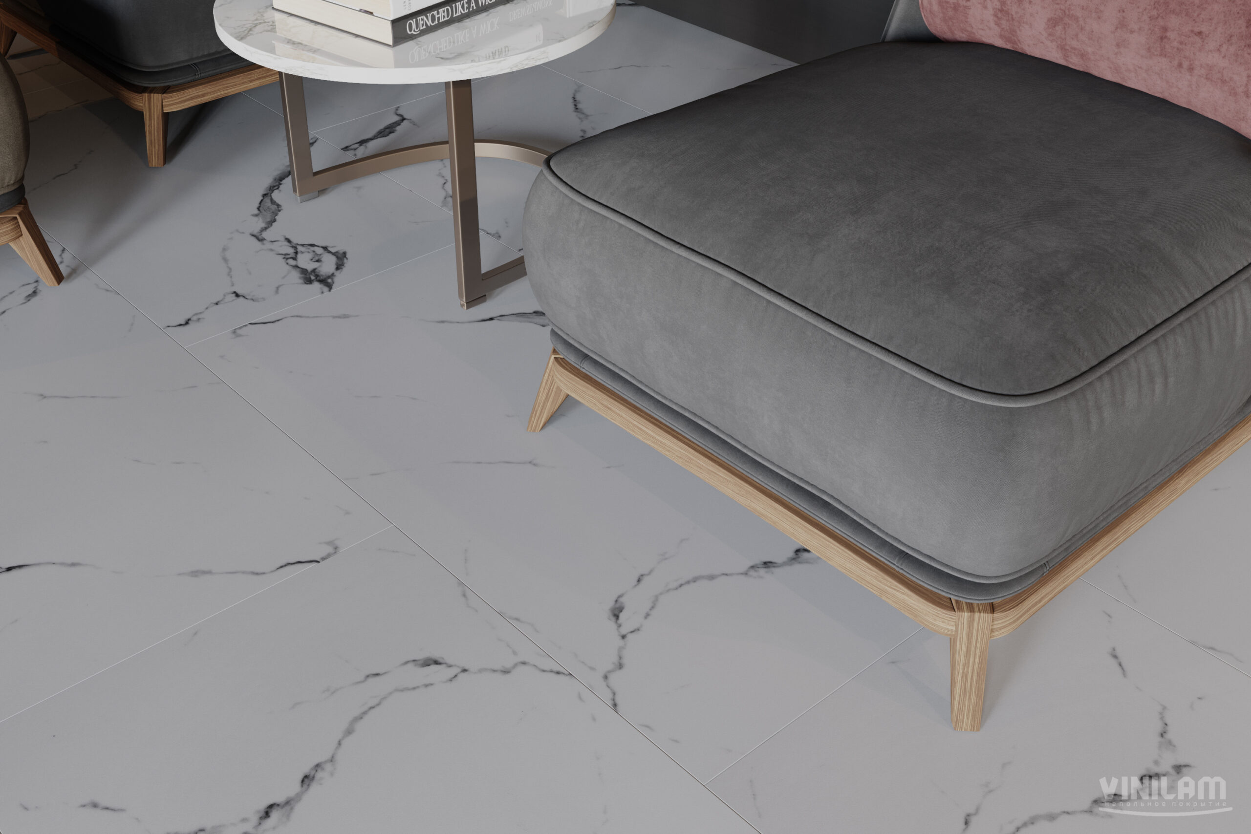 Ламинат Vinilam Ceramo Stone Итальянский Мрамор
