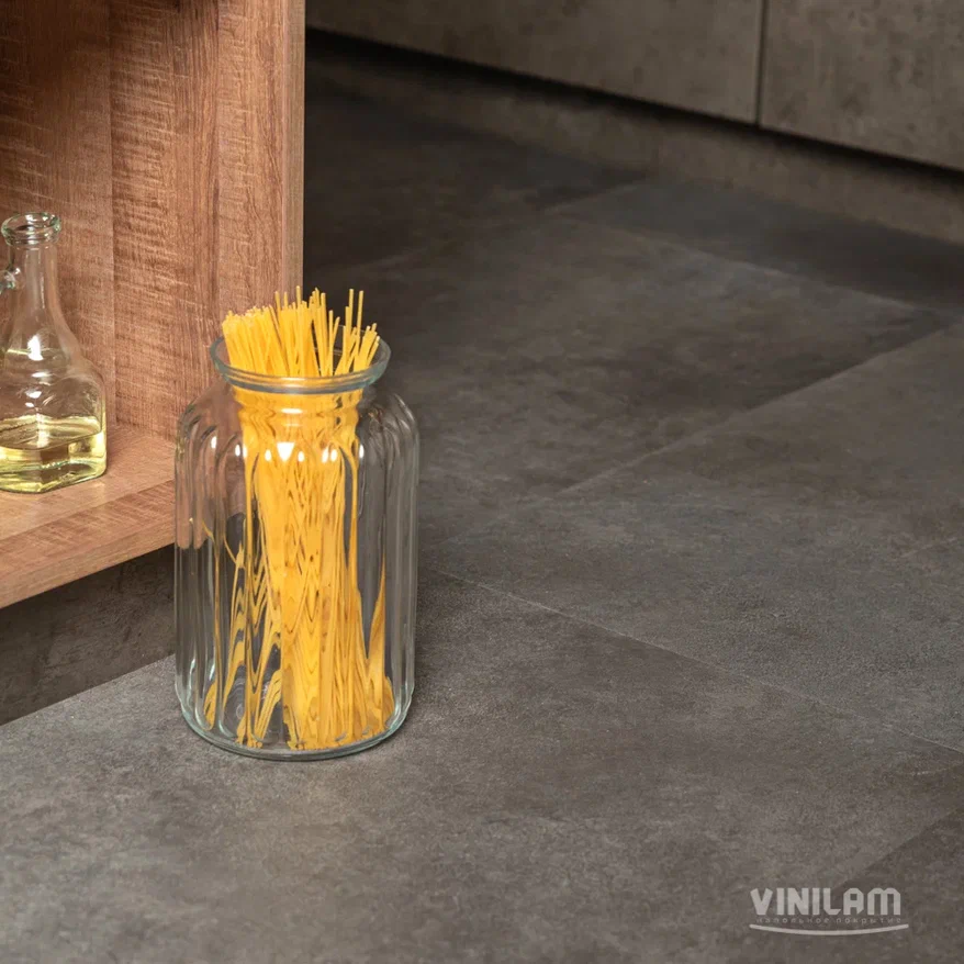 Ламинат Vinilam Ceramo Stone Цемент Стальной